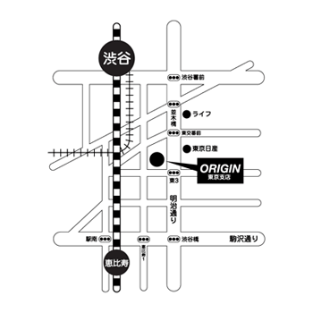 株式会社オリジン東京支店地図画像